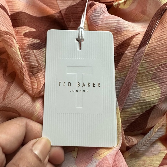 {NWT} $395 TED BAKER PEGAIA Sleeve Detail Mini Dress - Picture 6 of 7